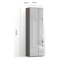 DULAP LEX 75-240-45 B GRI/JSZ/O